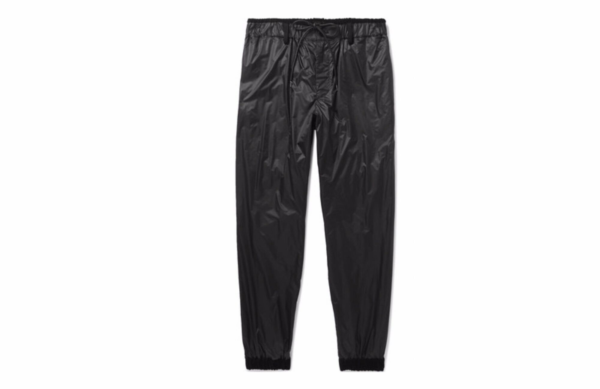 Sacai black jogger pants