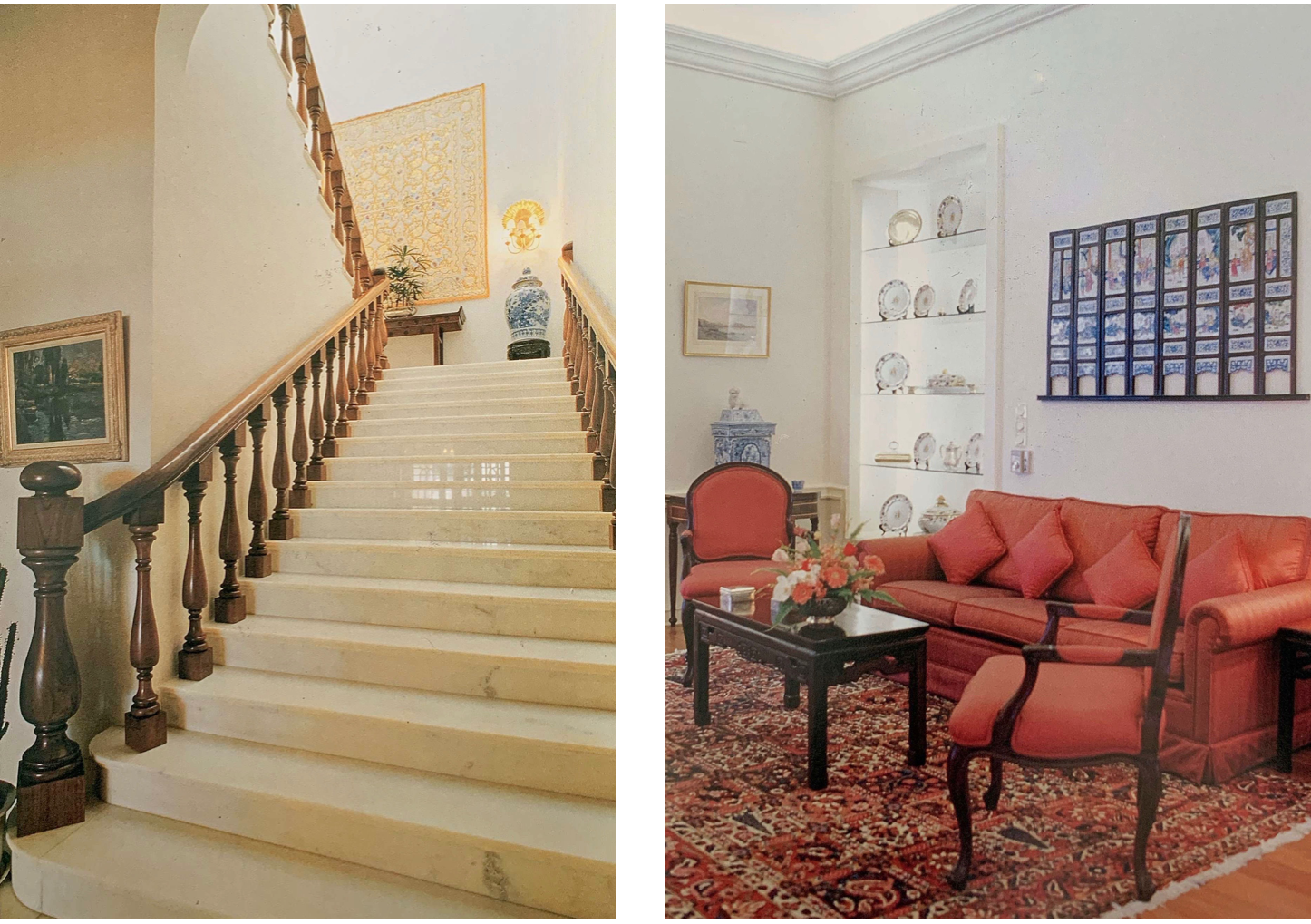 Santa Sancha Interior Staircase and Living Room Details Credits Santa Sancha ICM Book