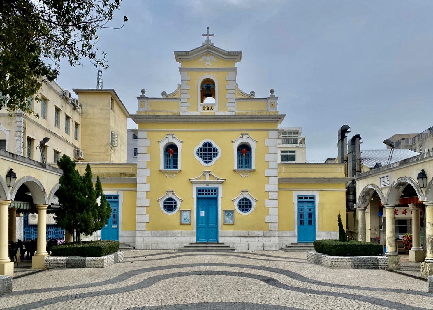 St Francis Xavier Church Wide Exterior Coloane Village Macau Lifestyle