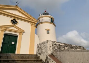 Guia Church and Lighthouse from the Side Macau Lifestyle