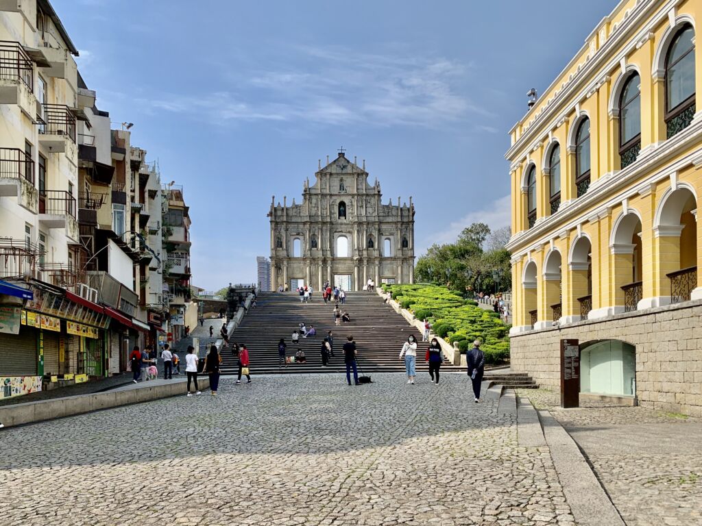 Historic Centre of Macao Ruins of St Paul's From Afar Macau Lifestyle