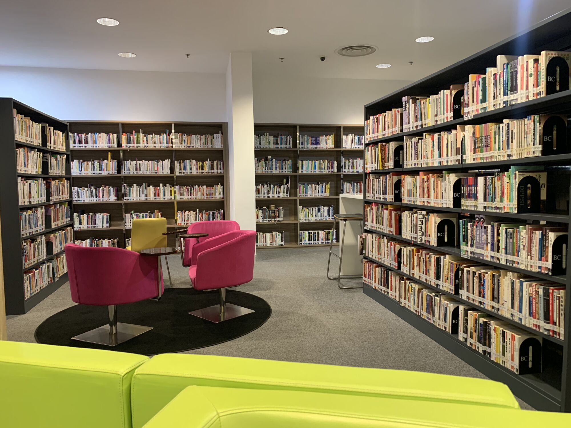 Taipa Central Park Library Book Shelves Macau Lifestyle