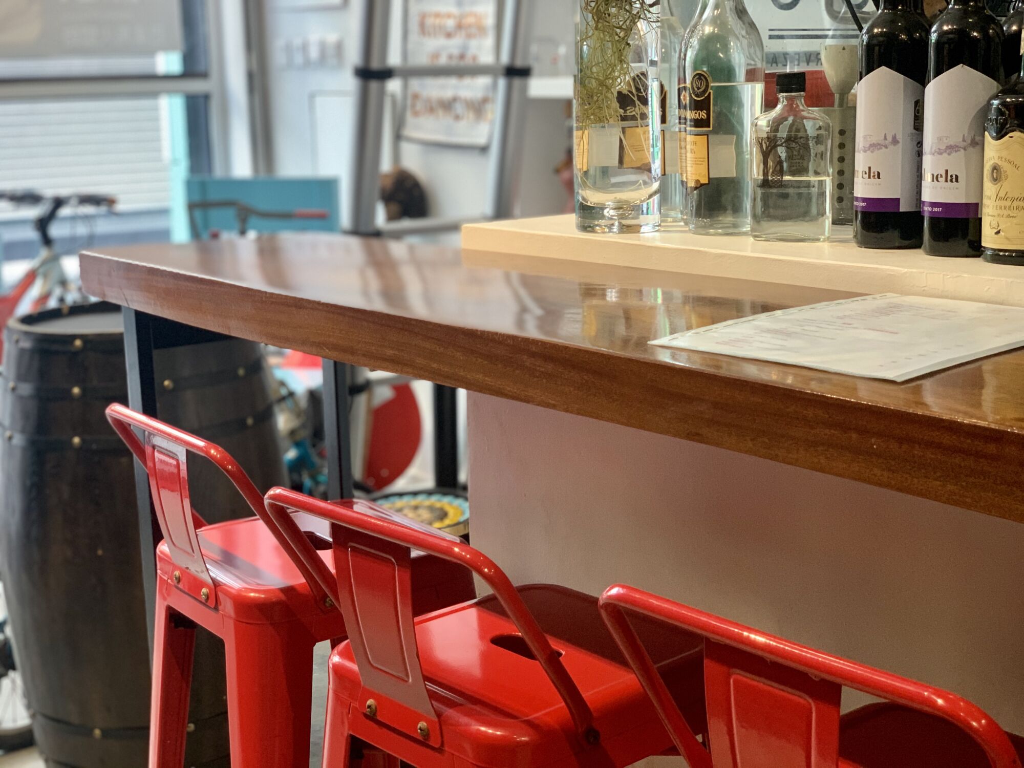 Food Truck Macau Eating Counter with Chairs Macau Lifestyle