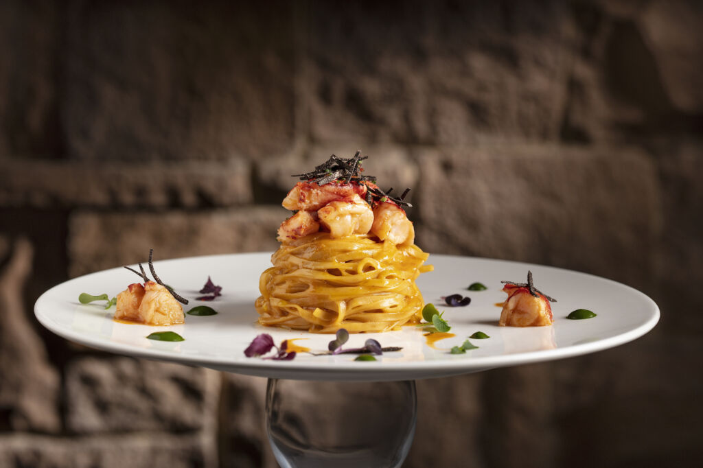 Portofino homemade tajarin pasta lobster sauce May Events Macau