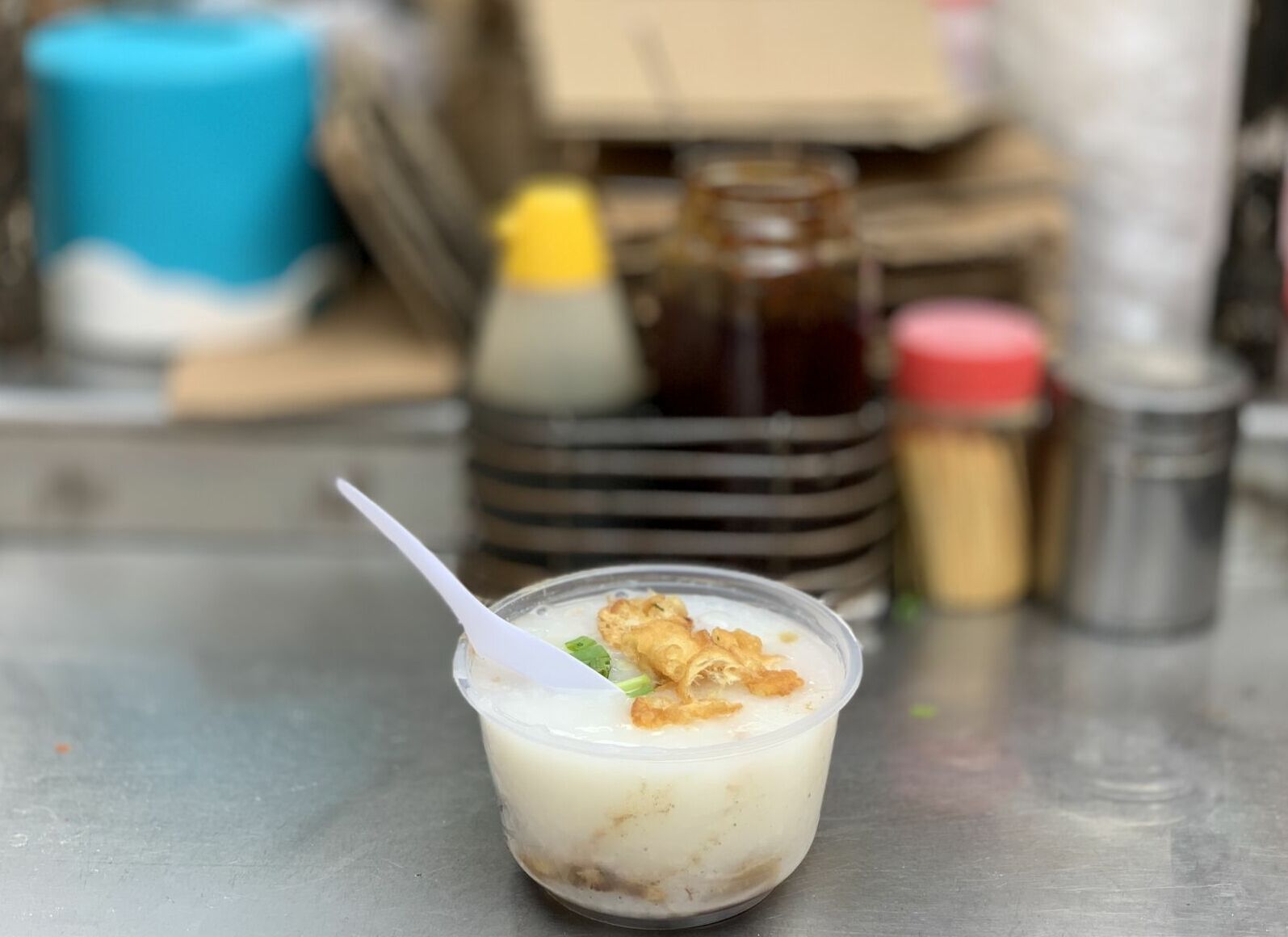 Congee from Stall of Congee with Pigs Intestine behind the Red Market Macau Lifestyle