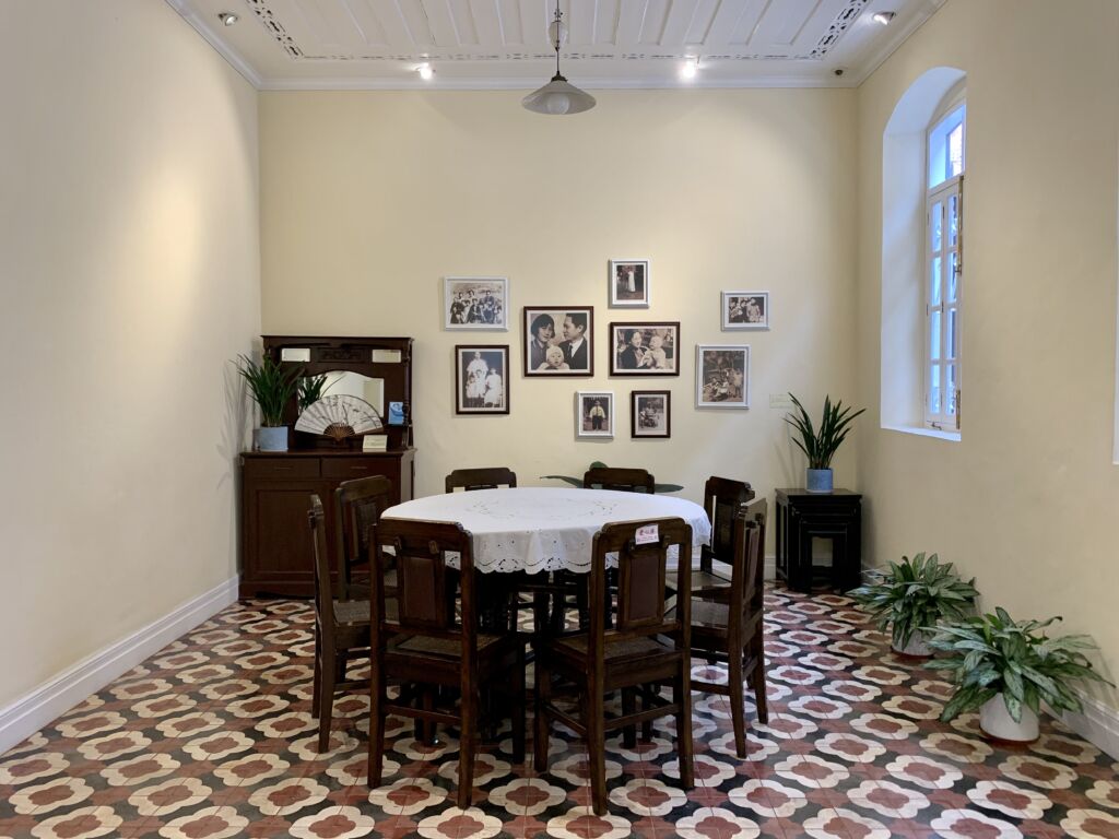 General Ye Ting Former Residence Indoor Dining Room and Pictures on the Wall Macau Lifestyle