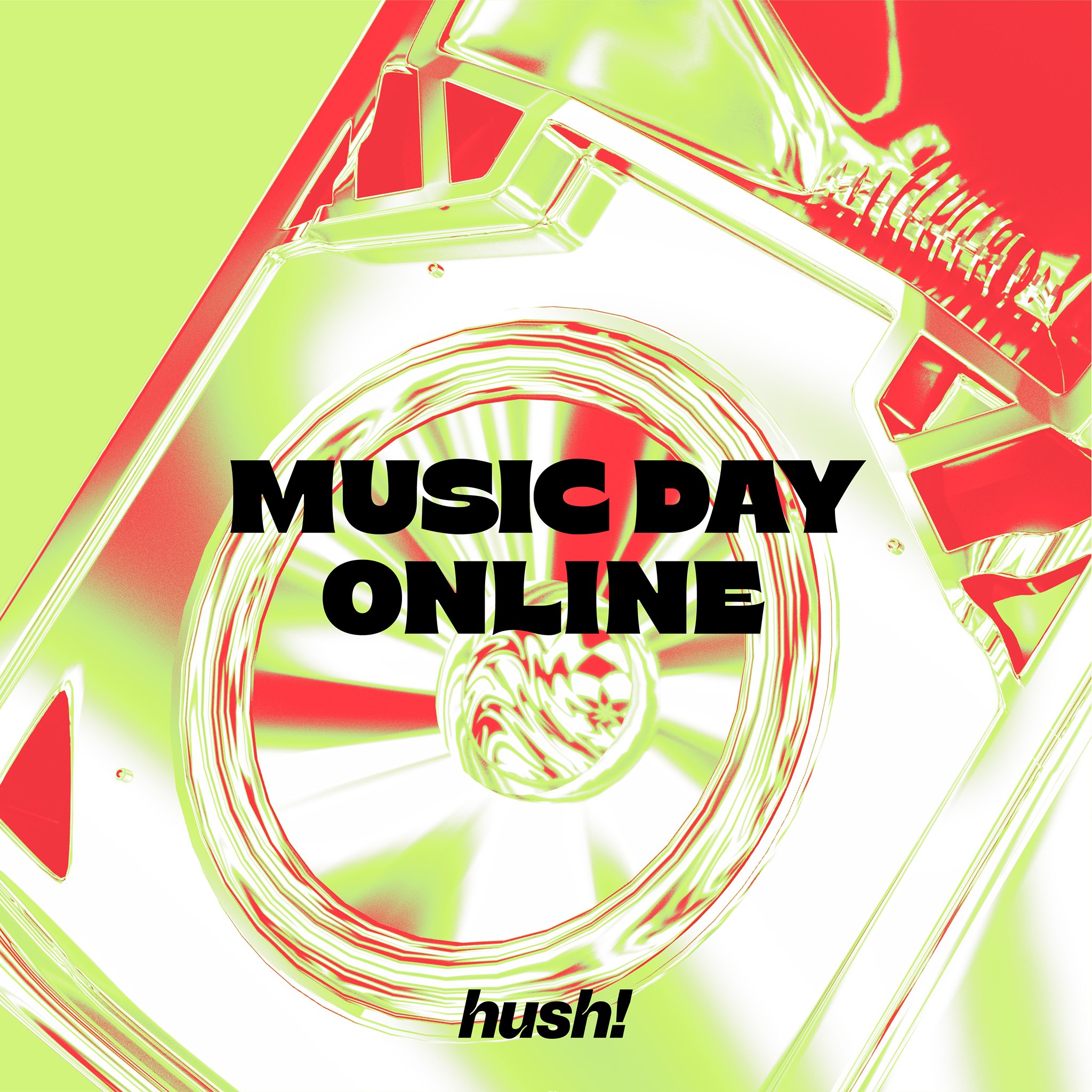 music day online hush festival banner