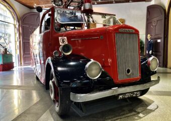 Fire Services Museum of Macau fire truck close