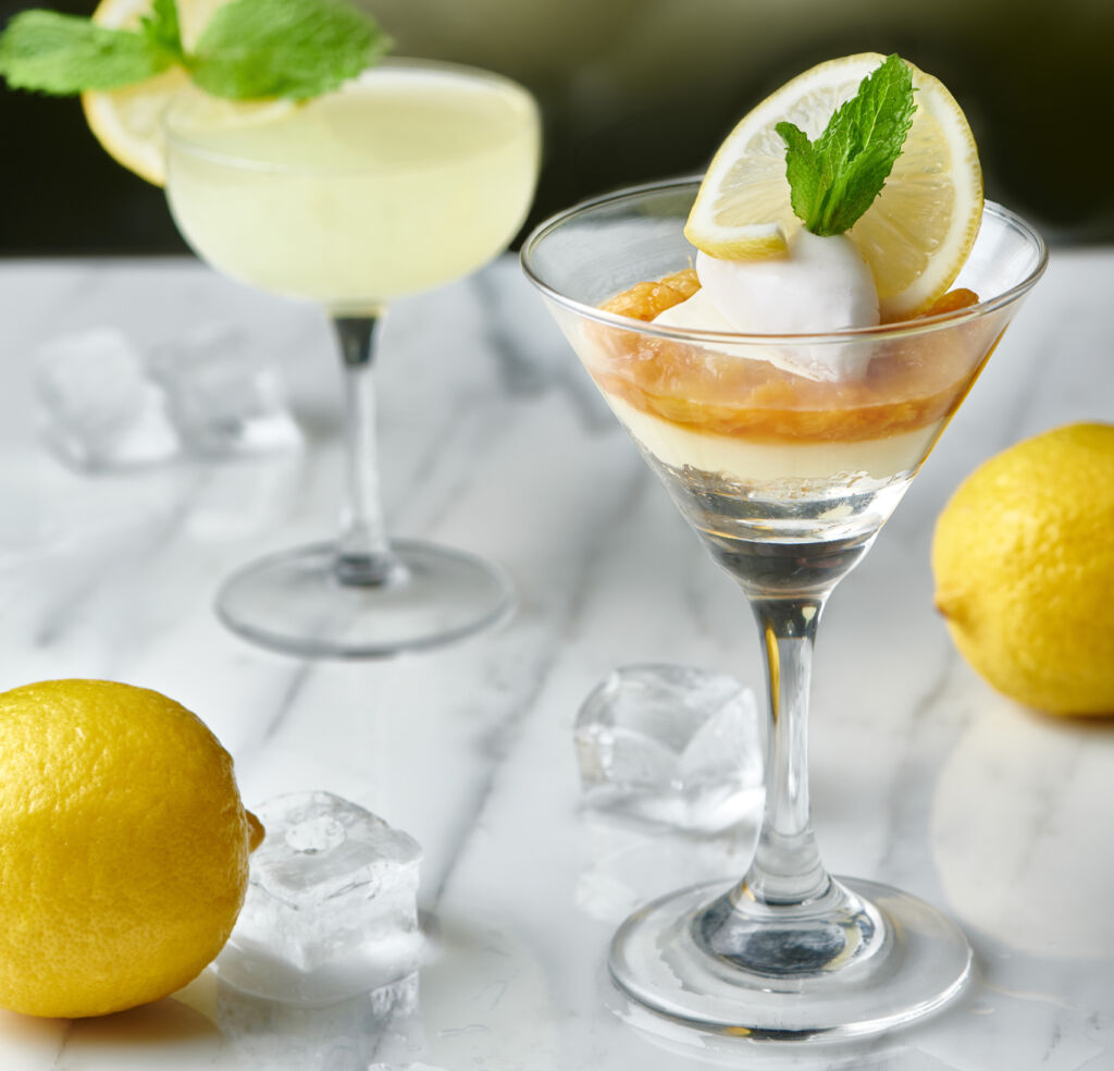 Summer Dessert Lemon Curd Verrine with Lemon Lime Twist
