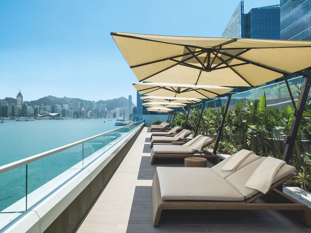Kerry Hotel HK Swimming Pool deck chairs- Macau Lifestyle
