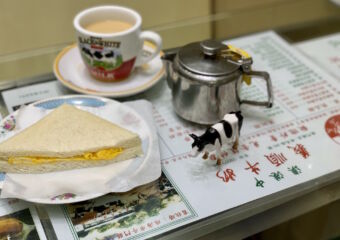 Leitaria I Son Milk Tea and Egg Sanwich on the Table Macau Lifestyle