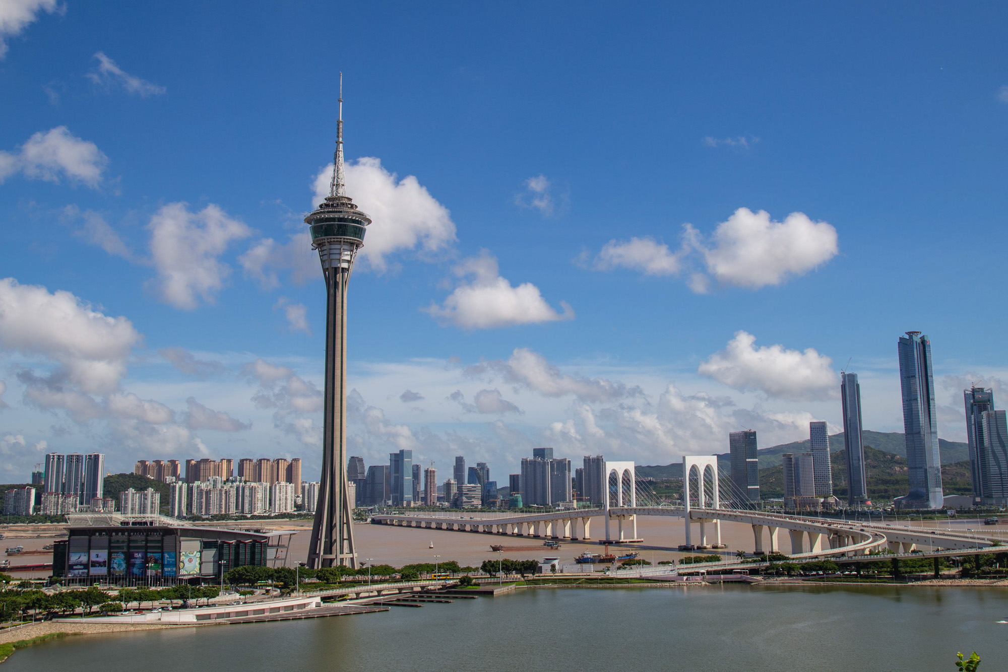 Nam Vam and Macau Tower Skyline 1