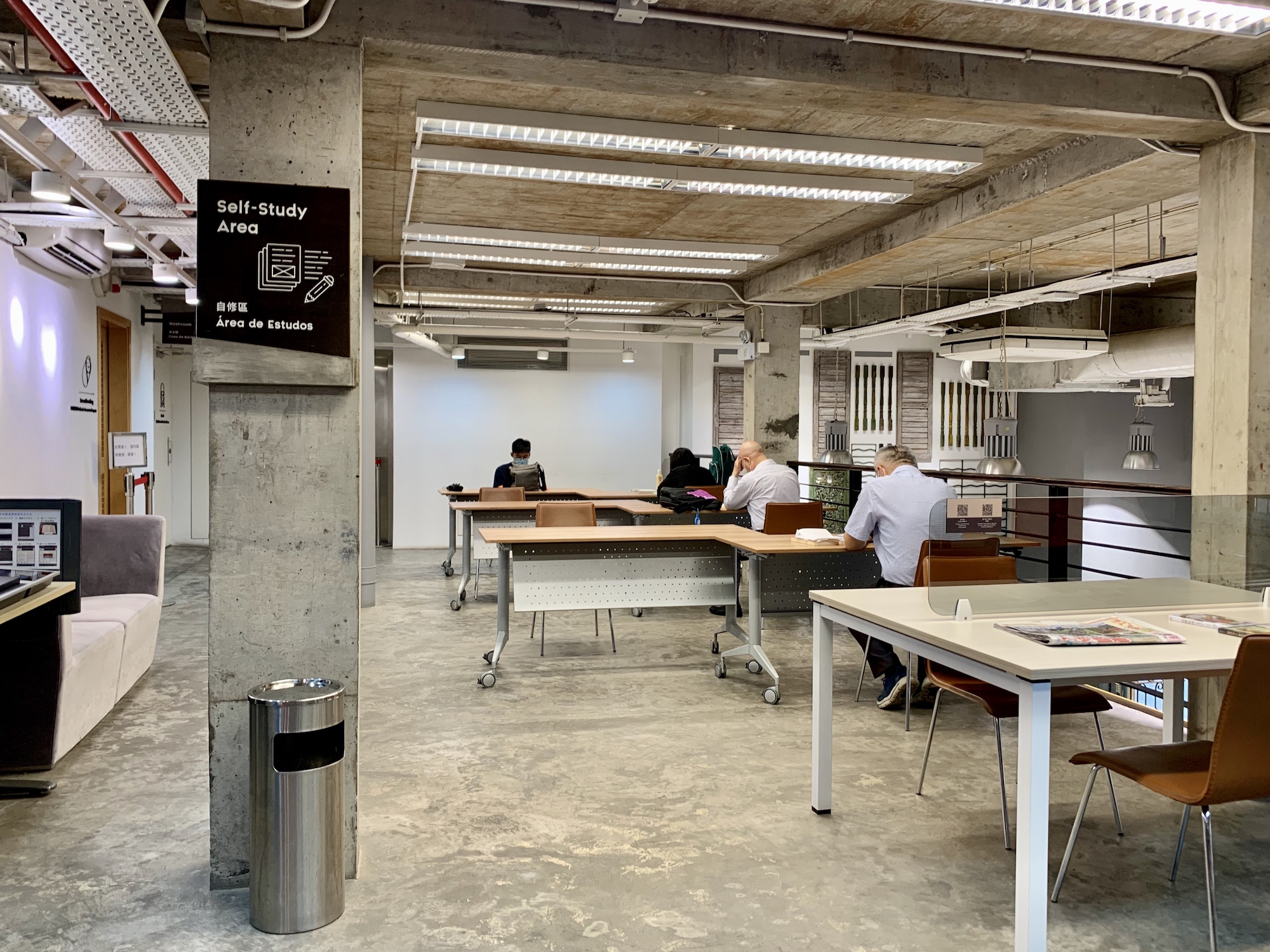 Patane Library Interior Self Study Area Macau Lifestyle