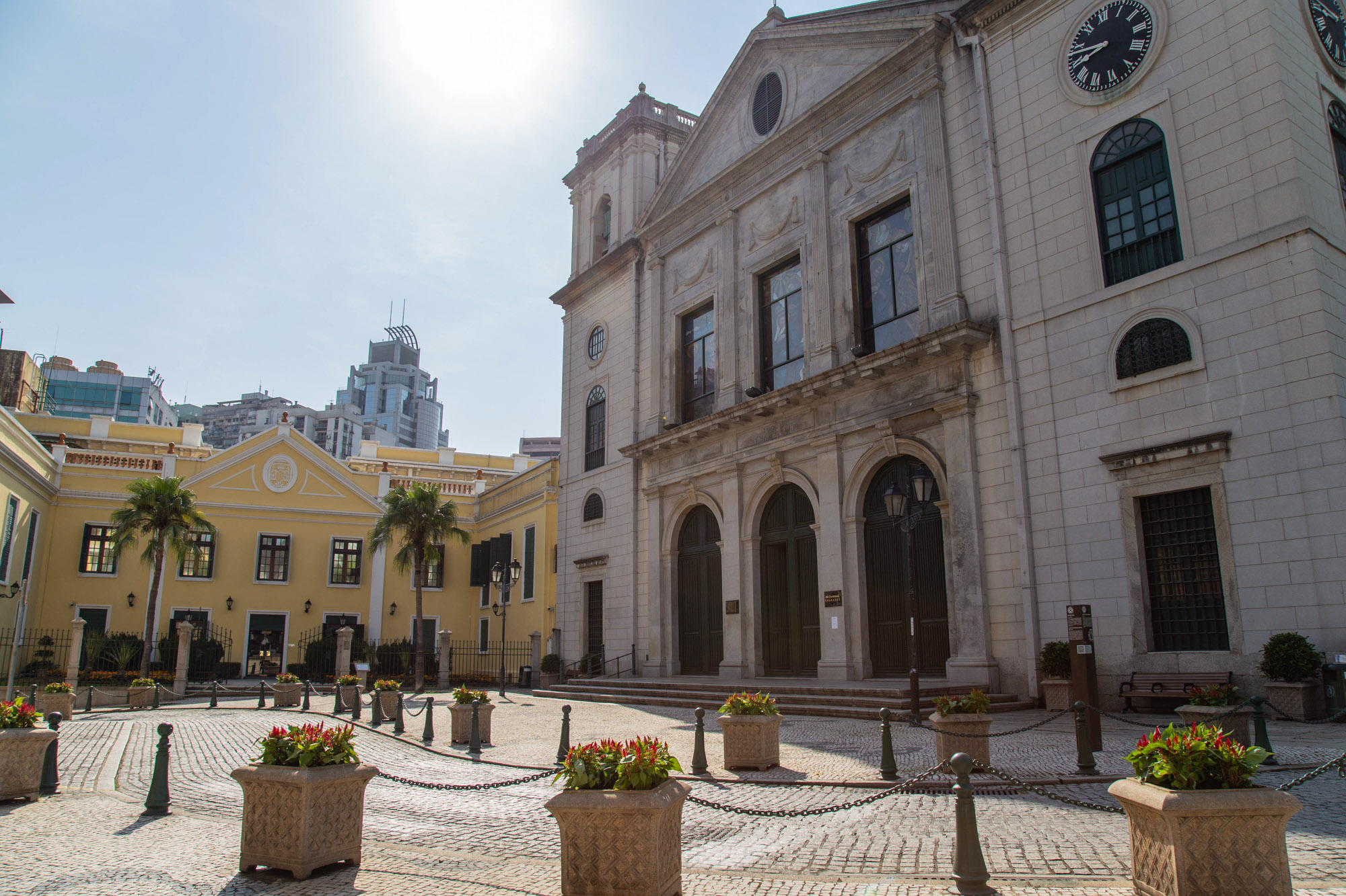 St. Joseph's Seminary and Se Cathedral Wide Shot Macau Lifestyle