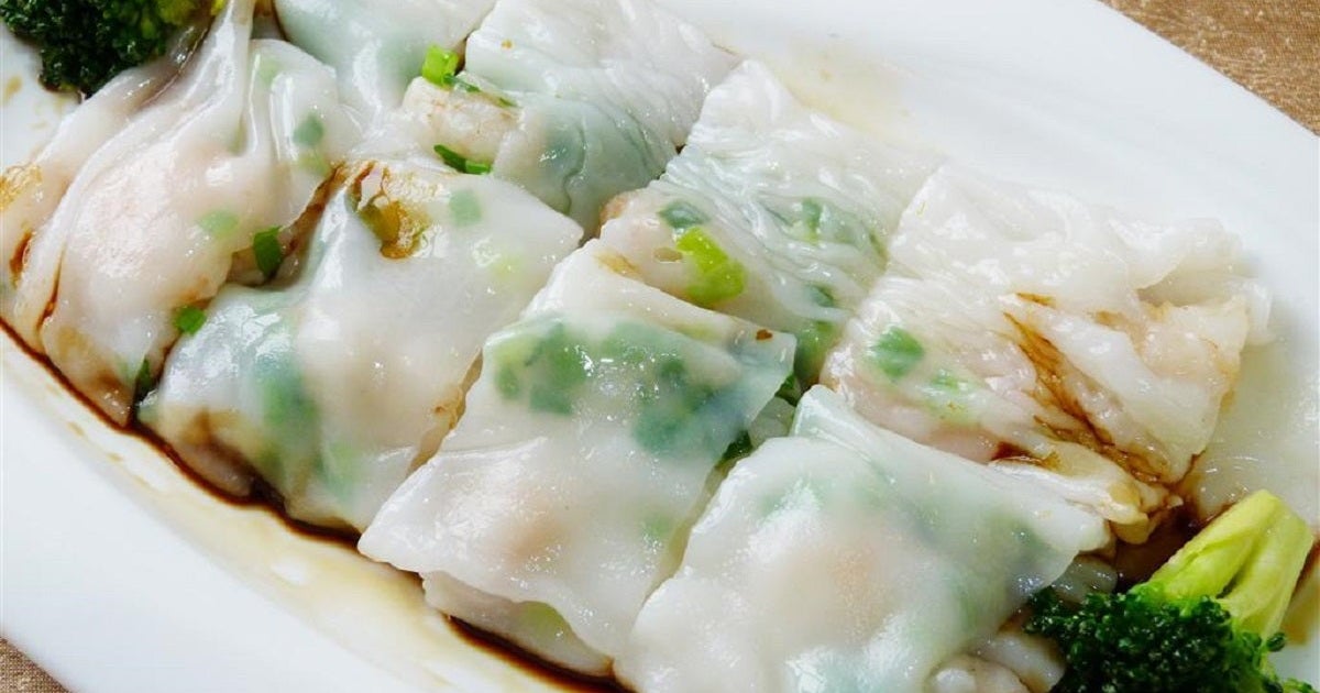 Vegetables Chee Cheong Fun Rice Dough