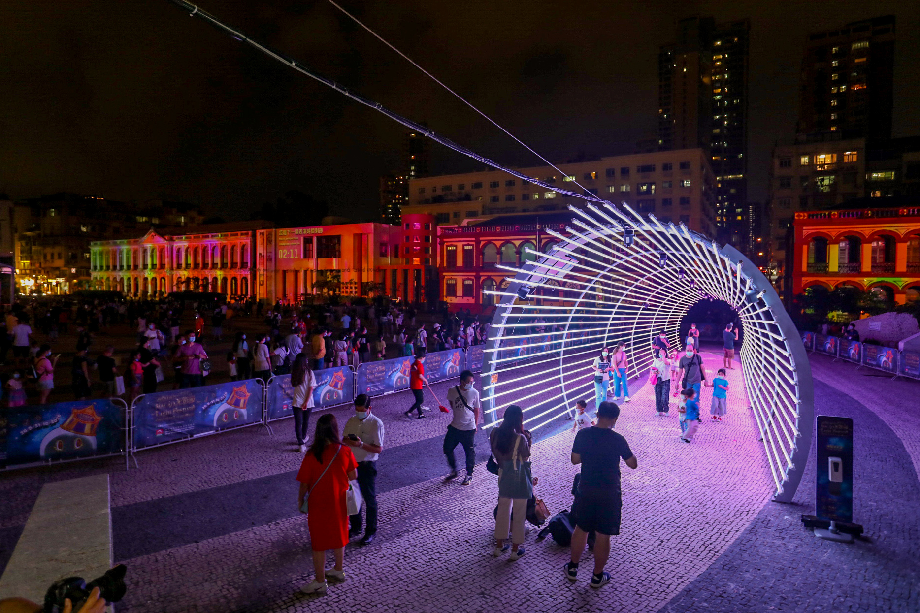 macao music festival 2020 tunnel at night