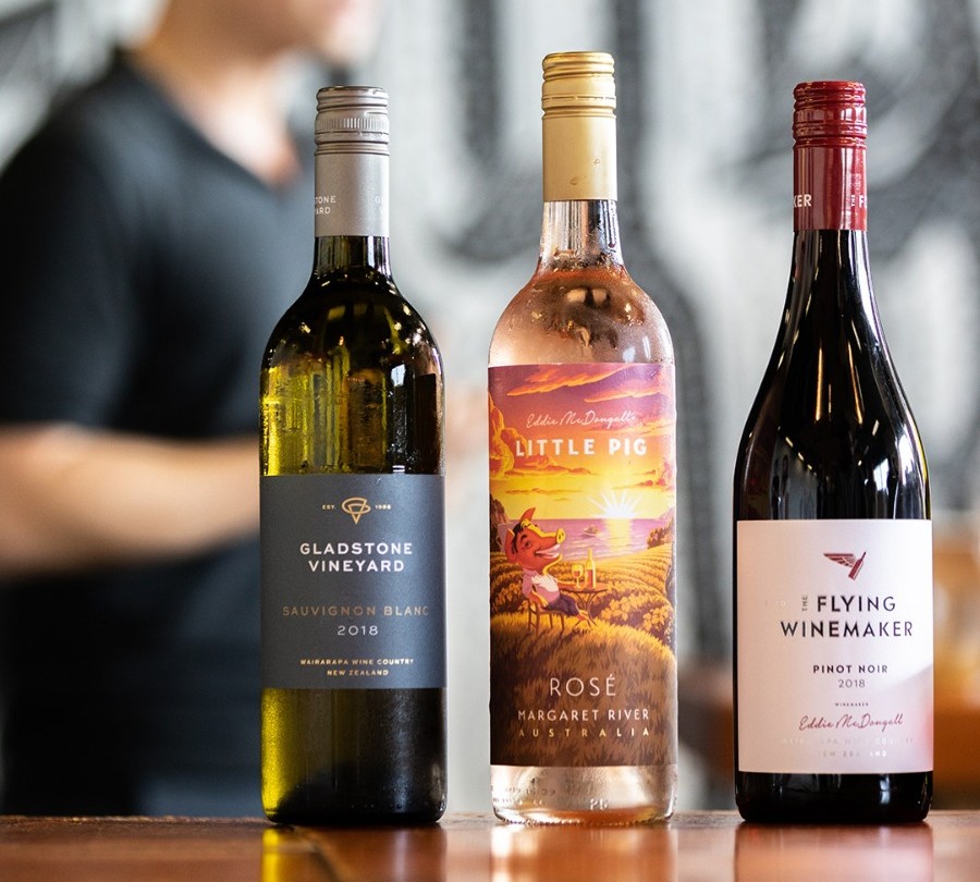 The Flying Winemaker crash course wine bottles