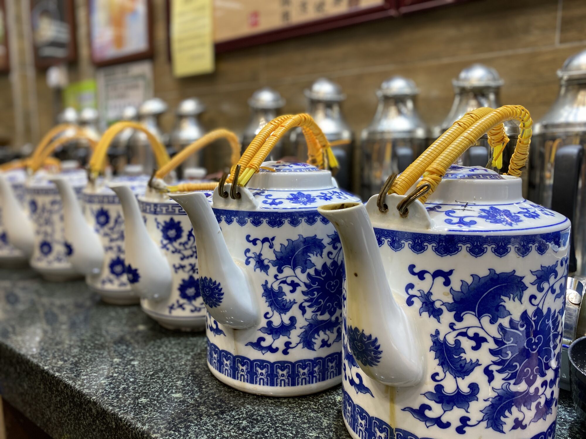 large tea pots in herbal tea shop U Bo Wo macau lifestyle