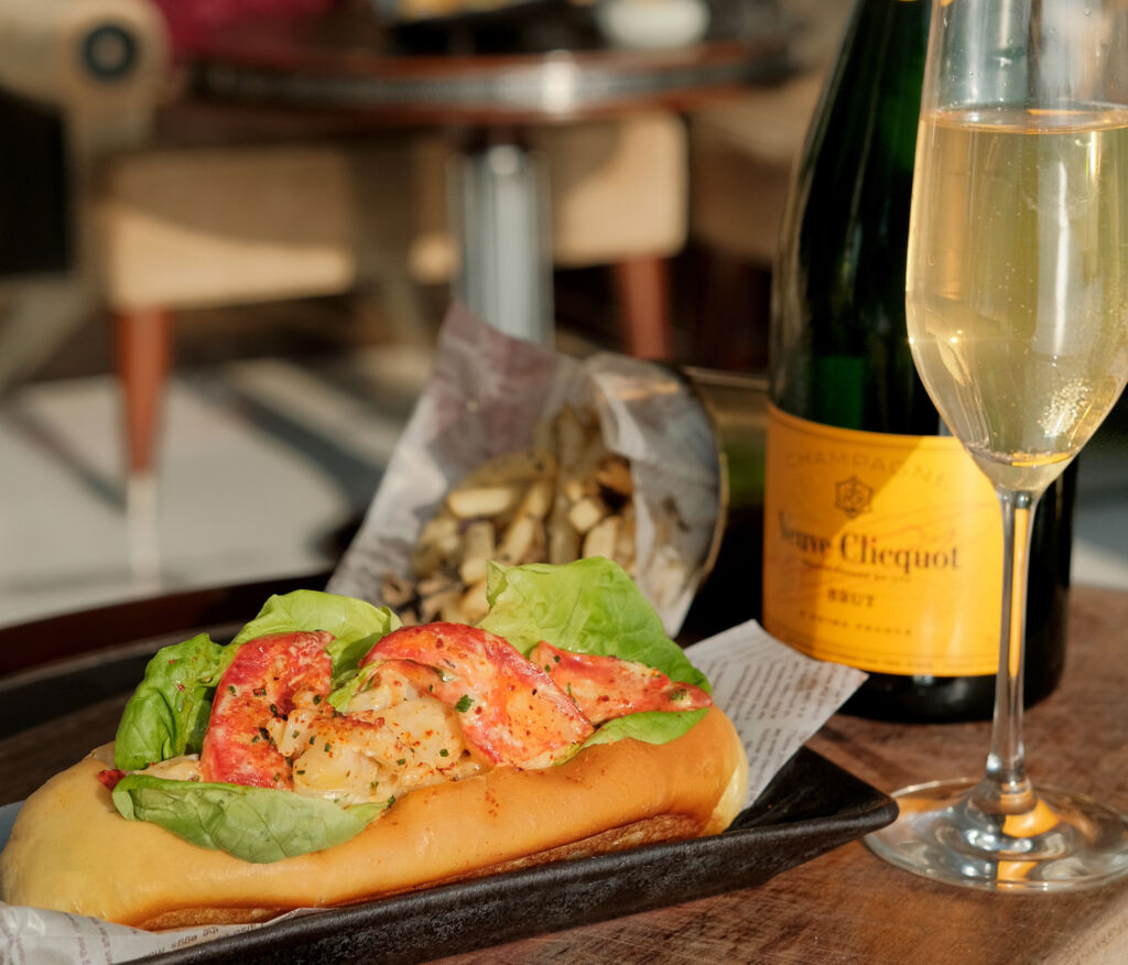 Champagne and Lobster Roll Vida Rica Bar Mandarin Oriental November and December 2020