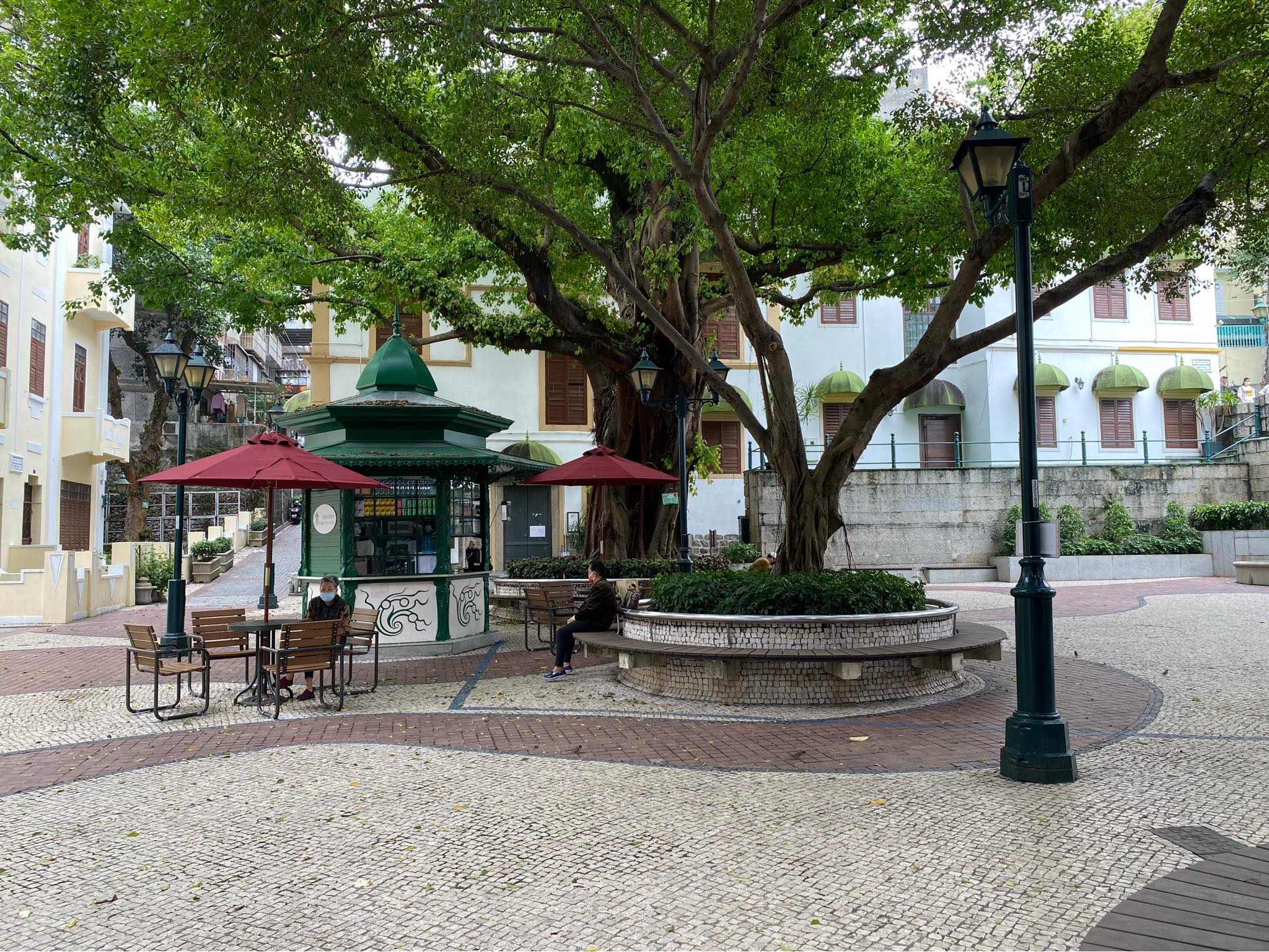 Lilau Square Kiosk Macau Daytime