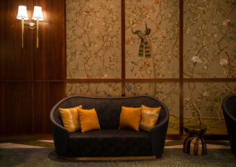 Nuwa Lobby_Embroidered and Hand-painted Silk Wall Covering