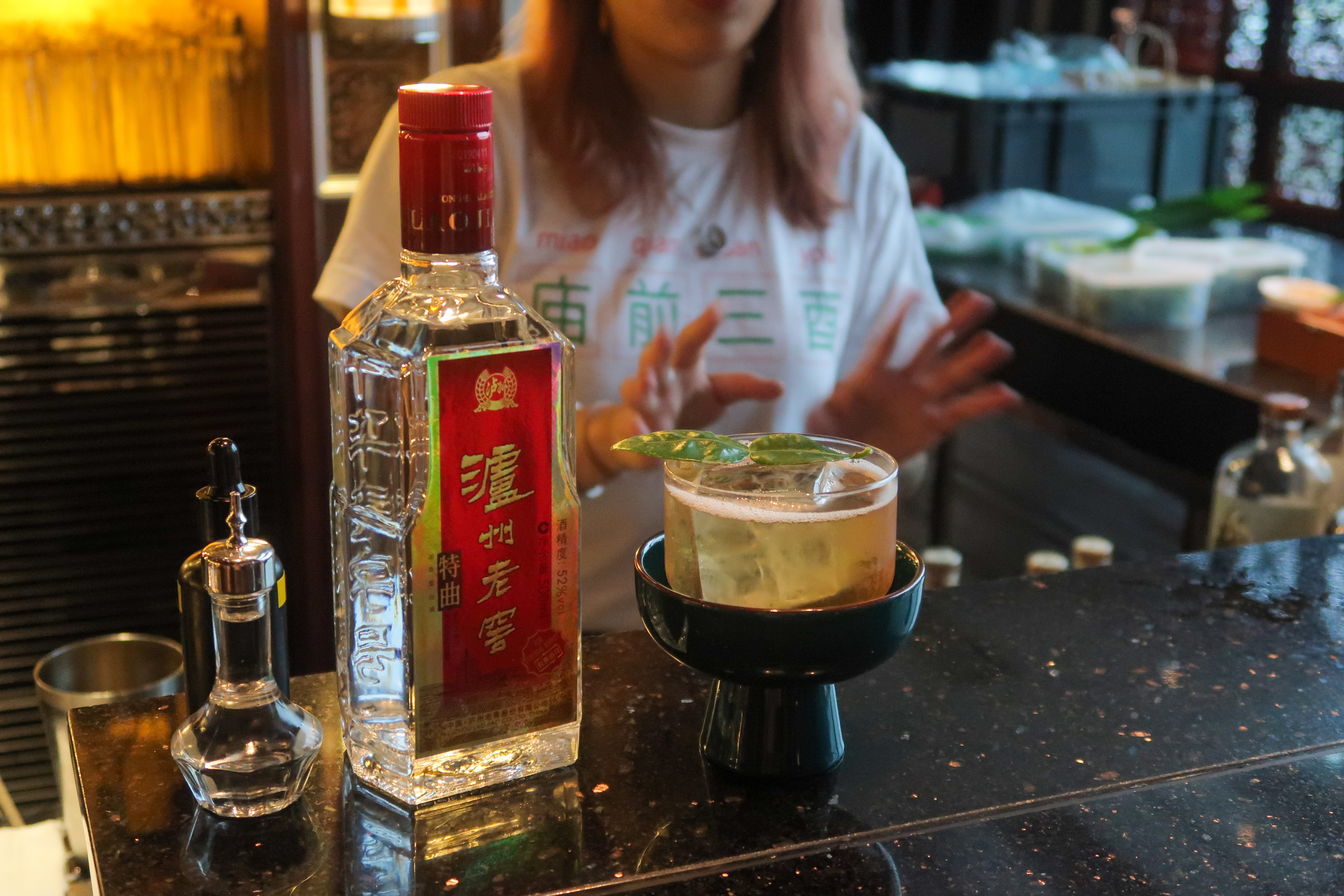 Baijiu cocktails at mandarin oriental macau
