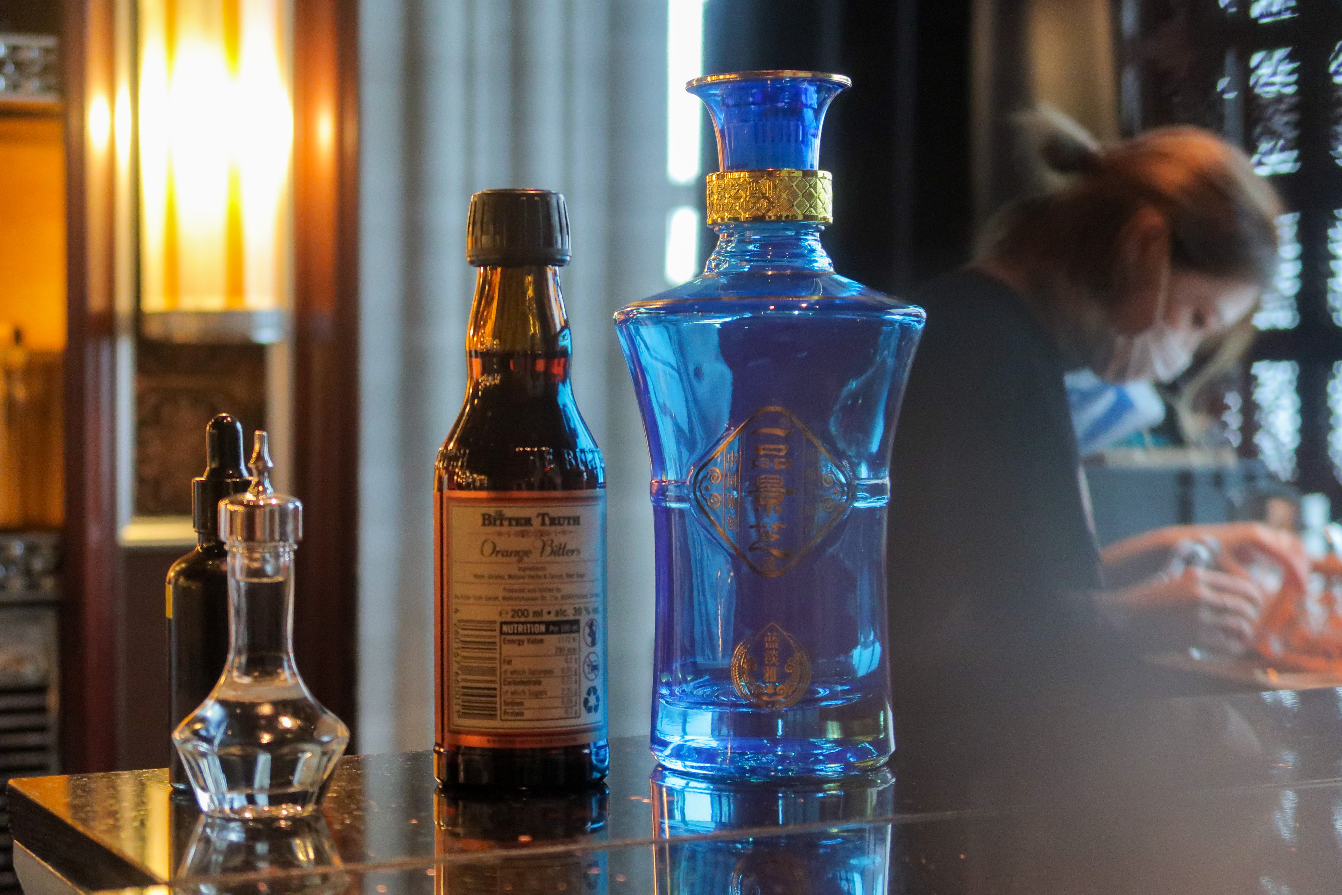 Baijiu with bitters mandarin oriental