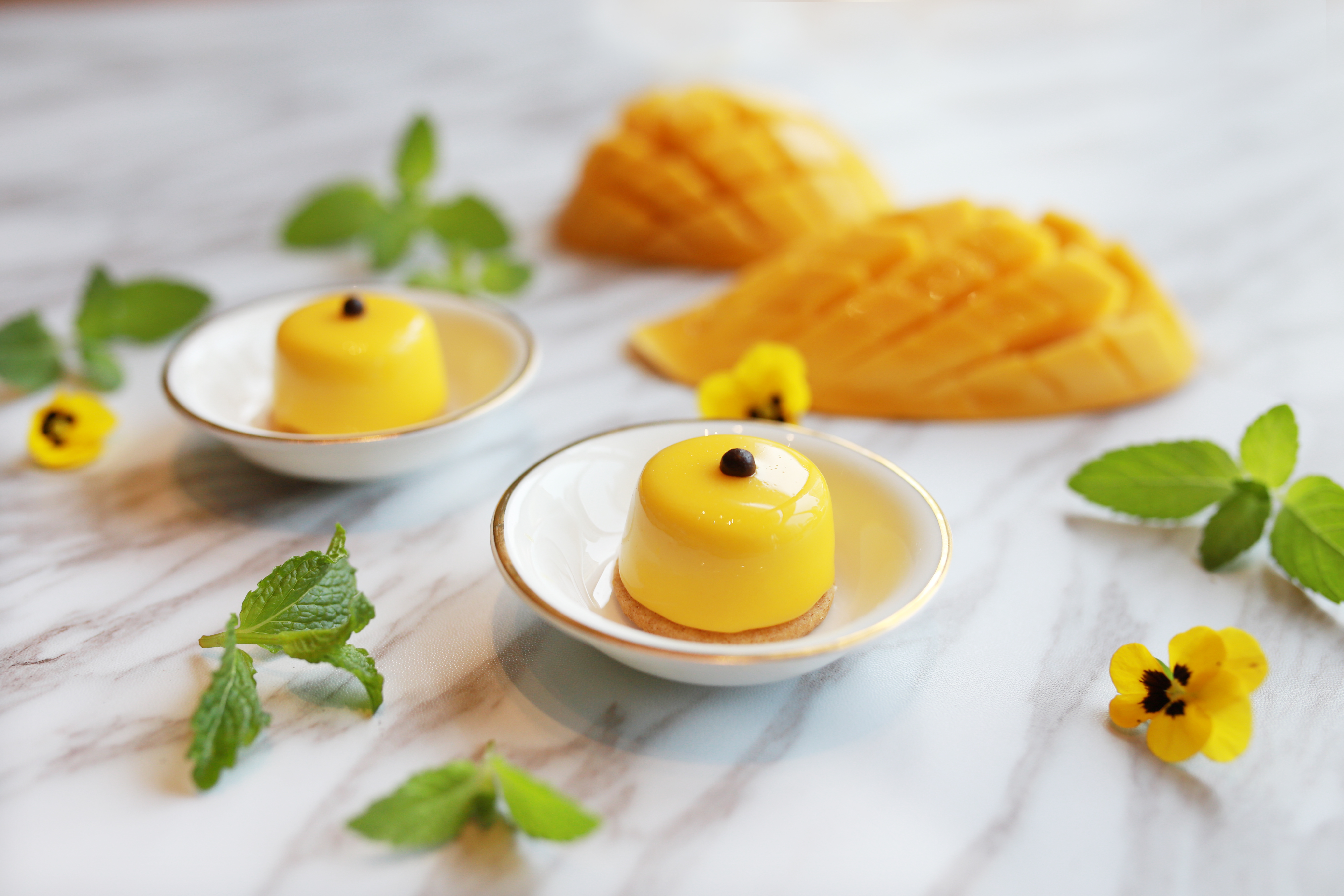 May Afternoon Tea Grand Hyatt Macau Coconut mango mousse breton