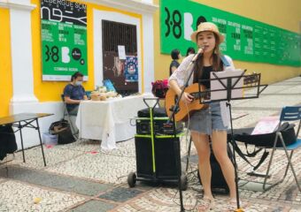 Woman Singing at Sun Never Left Activities