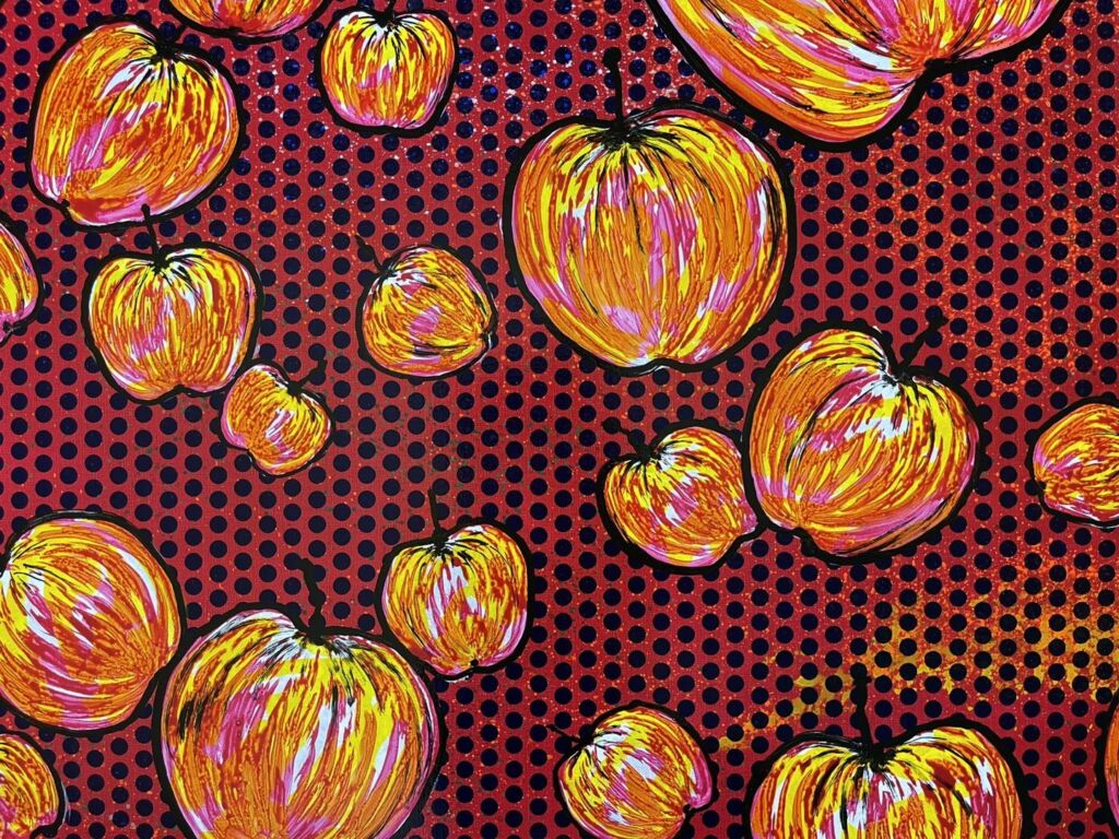desire exhibition many apples