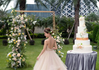 Grand Hyatt MacauWedding Fair bride in bridal gown