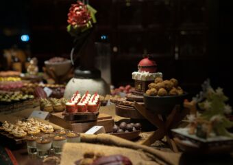 Christmas Chalet Desserts Showcasing Mandarin Oriental Macau