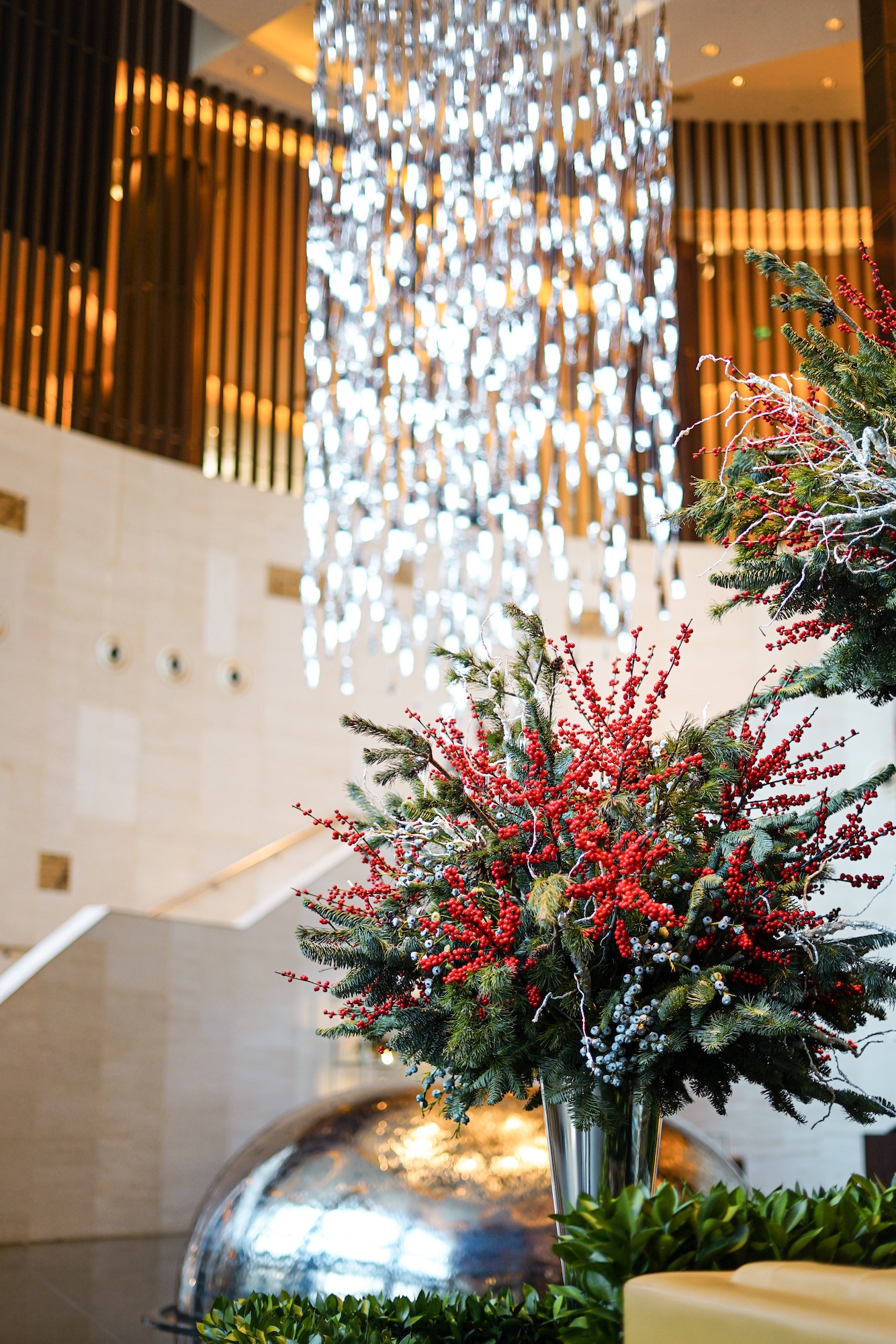 Festive decoration at Grand Hyatt Macau Interior Lobby