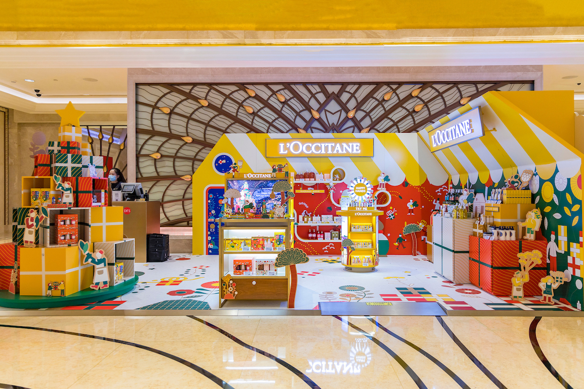 Galaxy Macau Christmas DFS Loccitane Pop-up