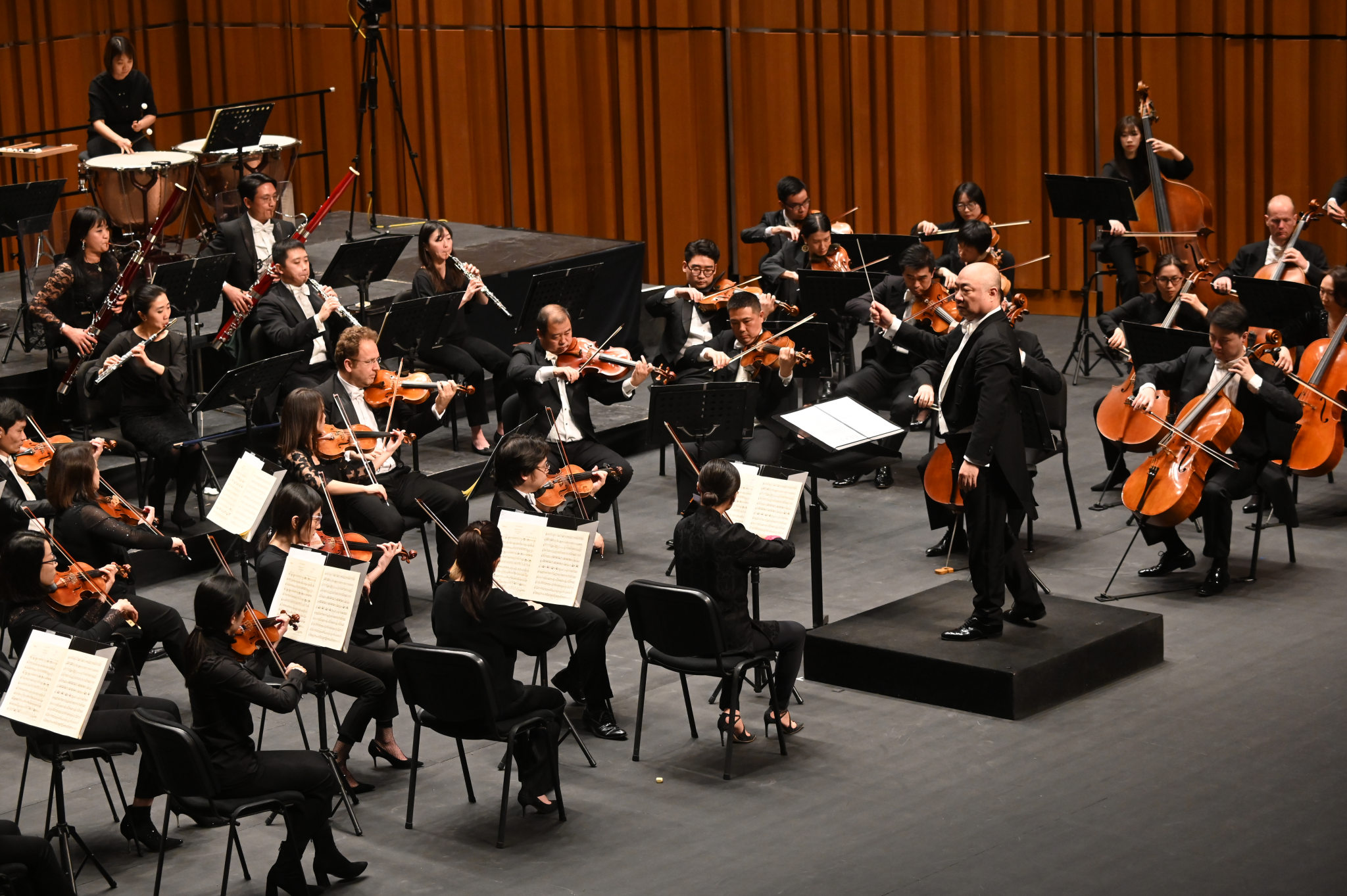 orchestra being conducted macao concert