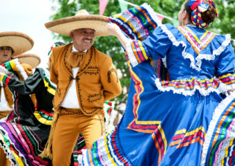 Cinco de Mayo Macau Mexican dancers, Cinco de Mayo Celebration, Old Mesilla, Las Cruces, New Mexico USA